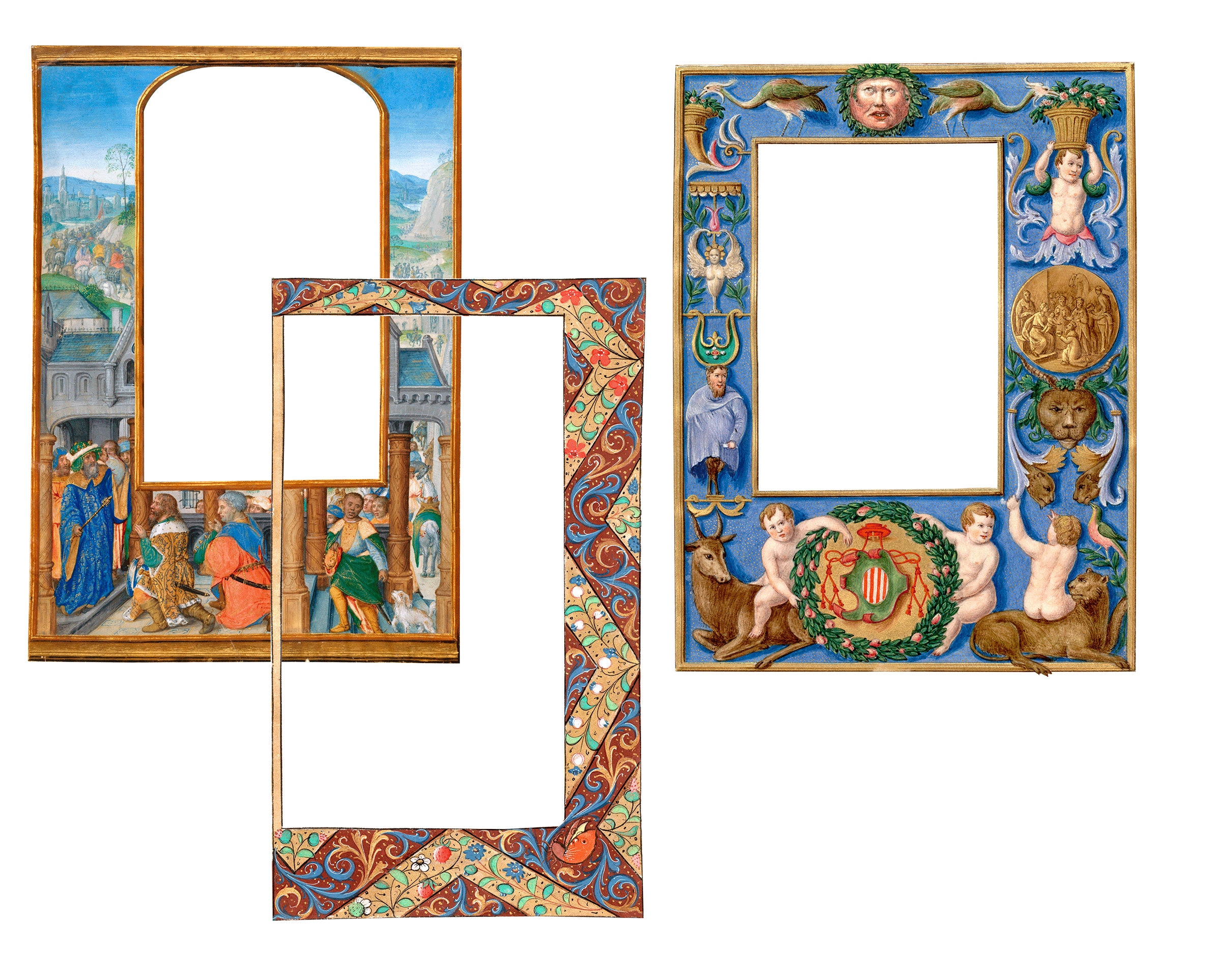 Manuscript Frame Medieval Illuminated Manuscript Frame PNG Images Set 3, Digital ...