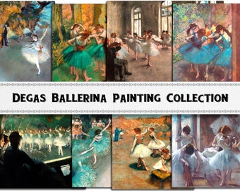 Degas Ballerina Painting Images / Digital Download / Commercial Use / Ballet Clipart