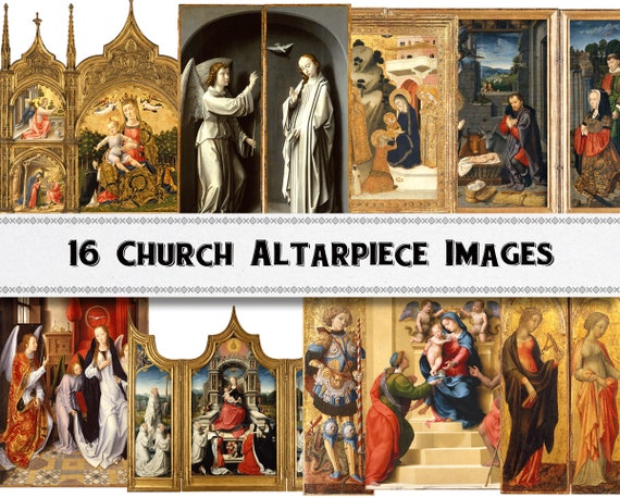 Imágenes del Retablo de la Iglesia / Arte Cristiano / Descarga - Etsy México Imágenes del Retablo de la Iglesia / Arte Cristiano / Descarga - Etsy México