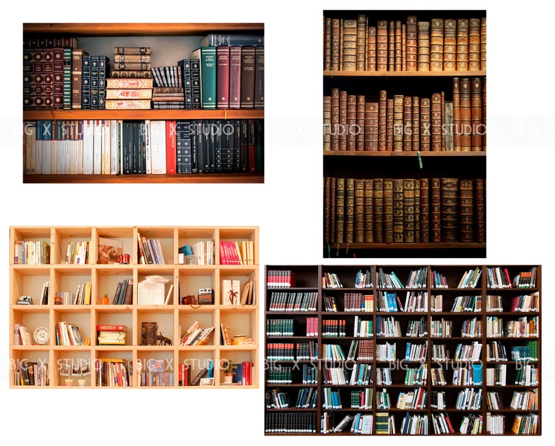 Library Book Bookcase Images / Digital Download / Commercial Use ...