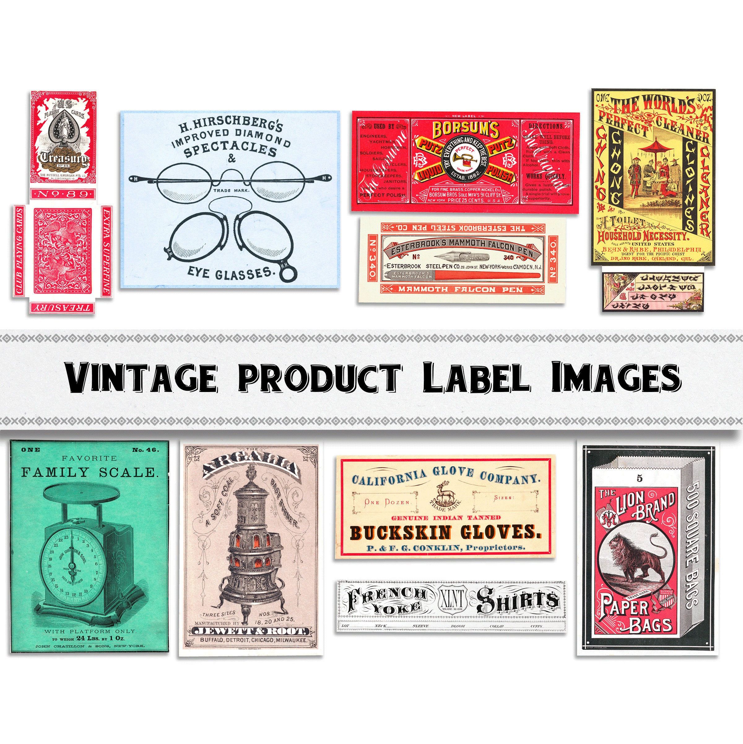 Vintage Victorian Label Images / Digital Download / Commercial Use ...