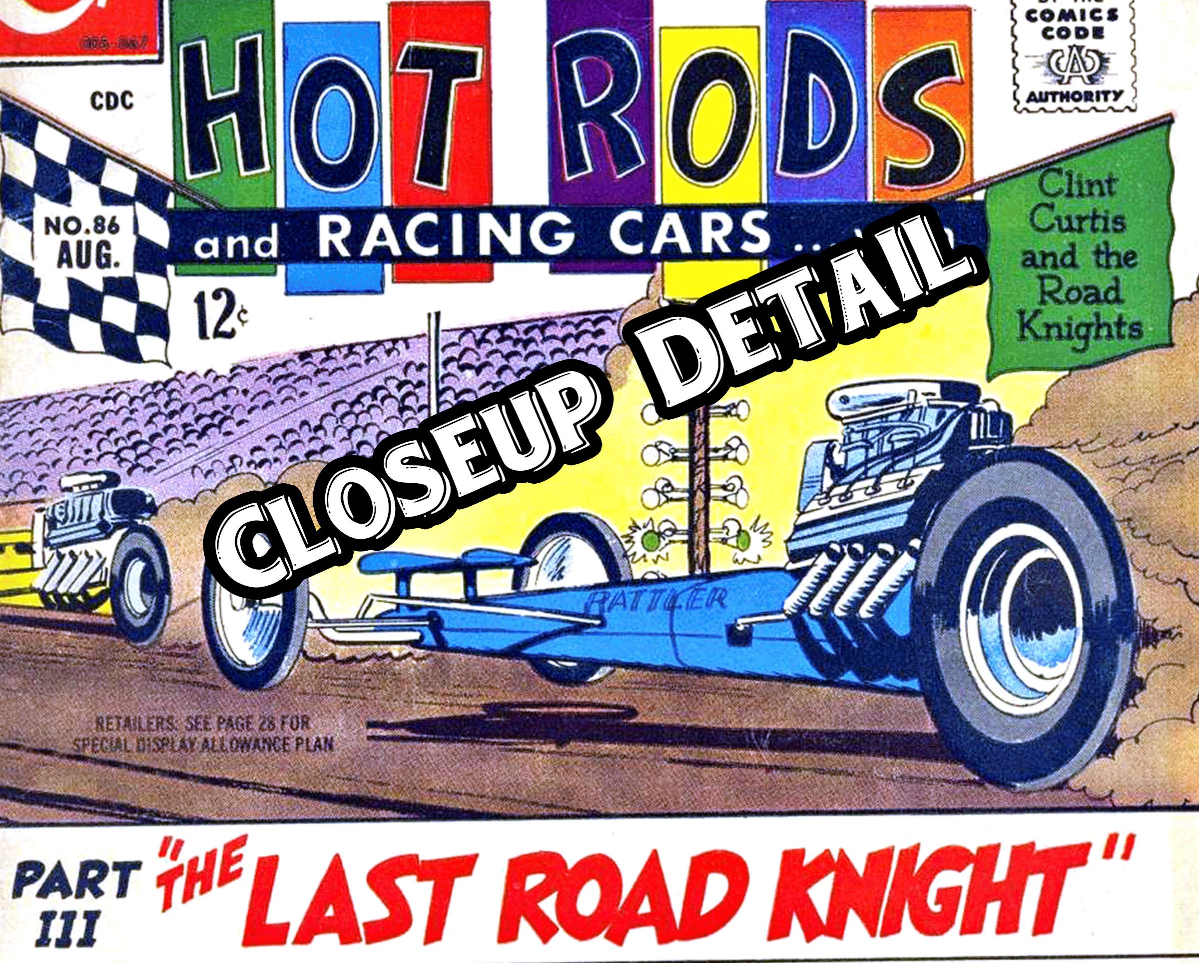 Vintage Racing Car Comic Cover Images / Digital Download / Commercial ...