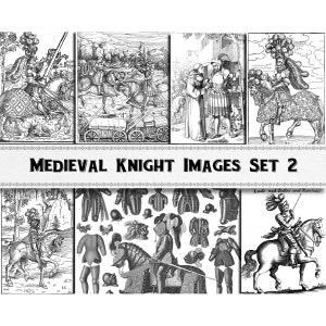 Medieval Knight Images Set 2 / Digital Download / Commercial Use / Clipart