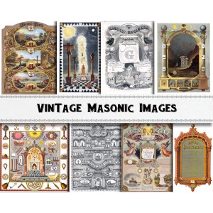 Masonic Symbol Images / Digital Download / Commercial Use / Freemason Clipart Printable