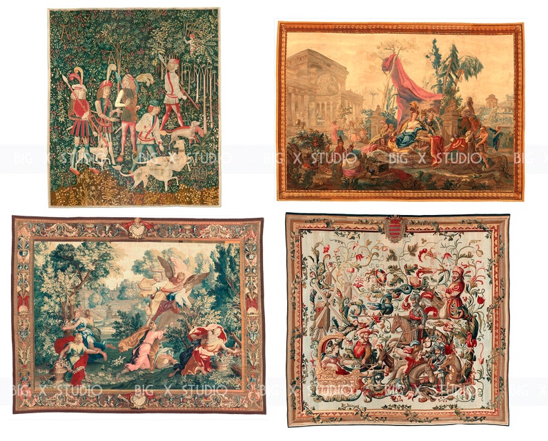 Medieval Renaissance Tapestry Images Set #3 / Digital Download ...