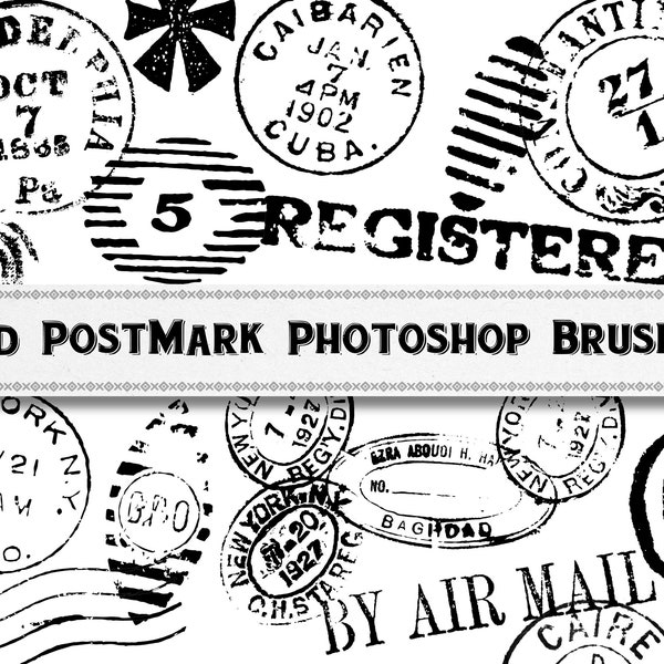 Postmark Stamp - Etsy
