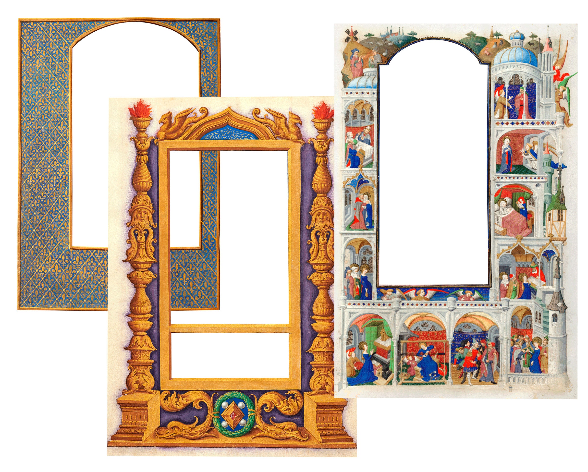 medieval-illuminated-manuscript-frame-png-images-set-4-digital