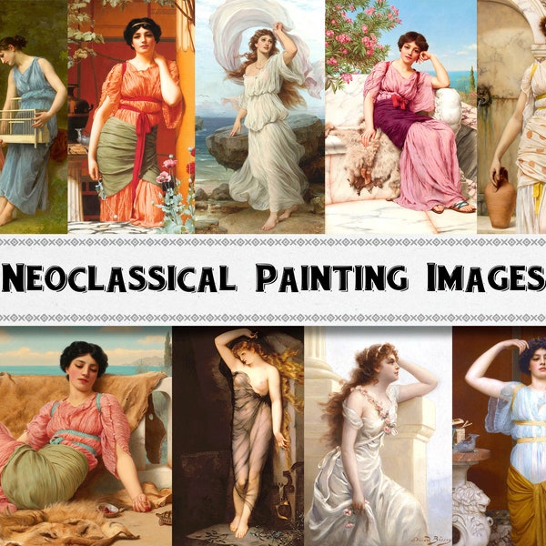 Neoclassical Painting Etsy