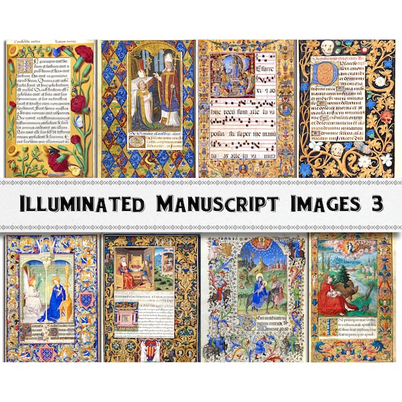 Illuminated Manuscripts DVD サイケデリックトランス Medieval Illuminated Manuscript Images Set 3, Digital Download