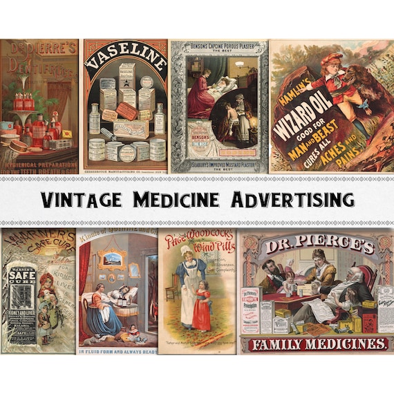 Vintage Medicine Advertising Images / Digital Download