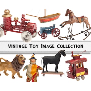 Vintage Toy Images / Victorian Toys / Retro Toys / Commercial Use / PNG