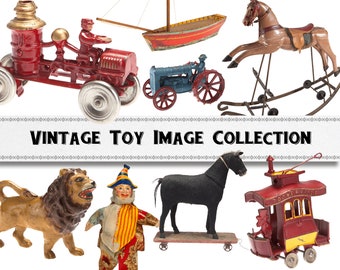 Vintage Toy Images / Victorian Toys / Retro Toys / Commercial Use / PNG