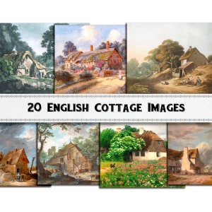 English Country Cottage Images / Digital Download / Commercial Use / Farm Scenes