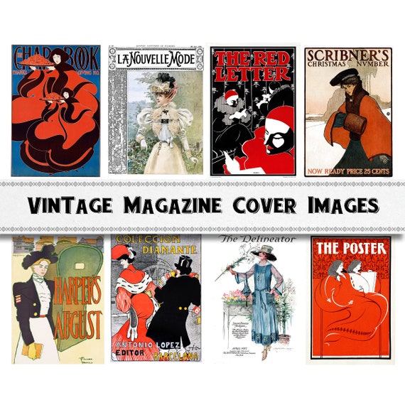 Vintage Magazine Cover Images / Digital Download / Commercial Use /  Victorian Clipart - Etsy