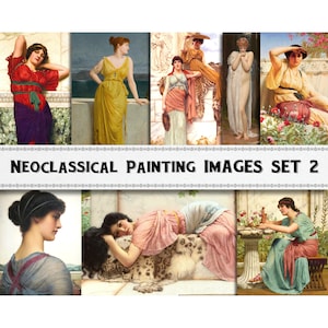 Neoclassical Painting Images Set 2 / Digital Download / Bisson Painting / Godward Painting