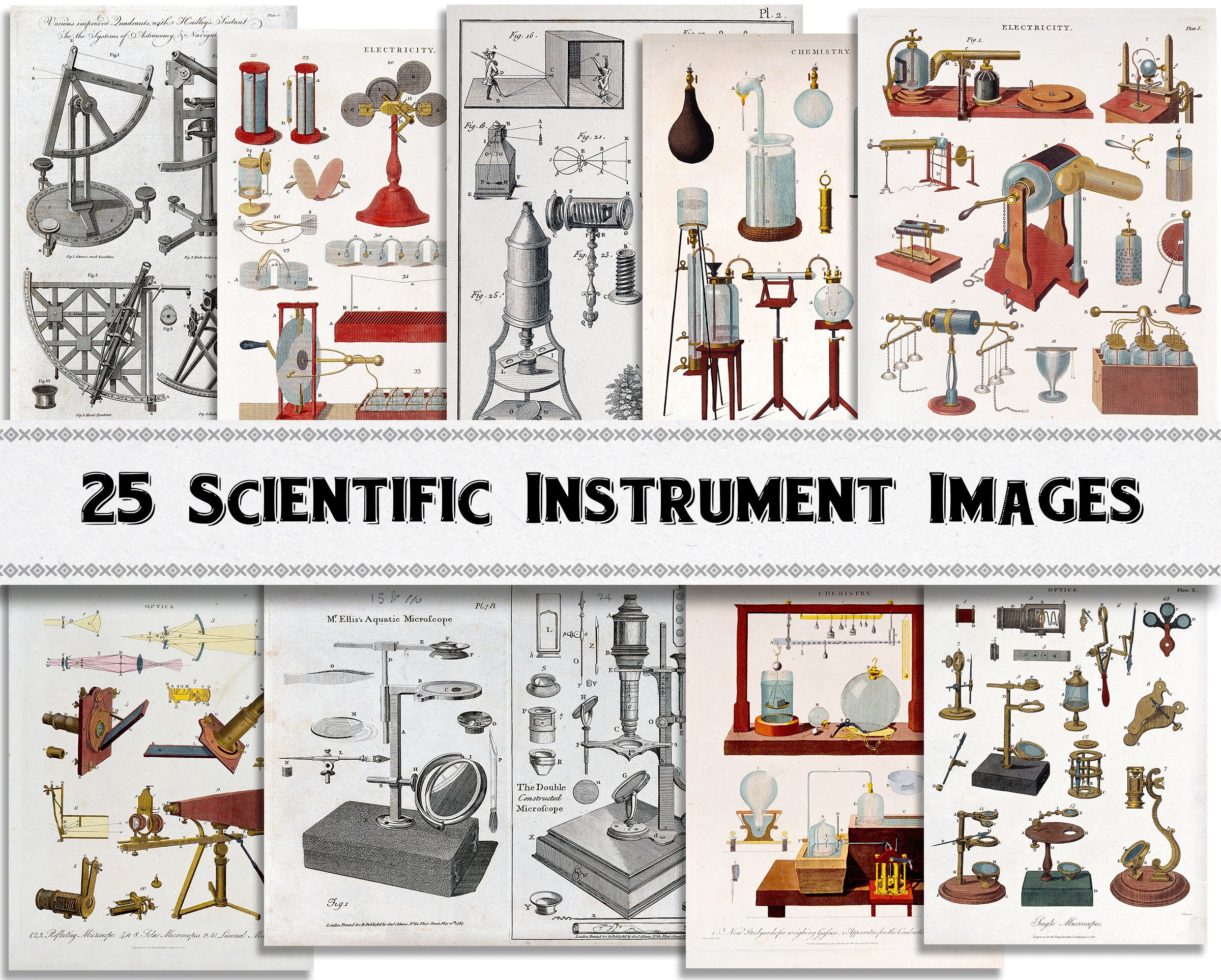 25 High Resolution Scientific Instrument Images / Digital Etsy