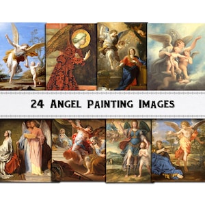 Angel Painting Images / Digital Download / Commercial Use / Clipart
