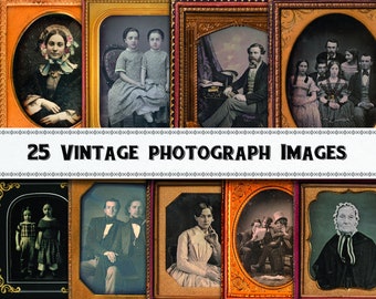 Victorian Photograph Images / Digital Download / Commercial Use / Vintage Clipart