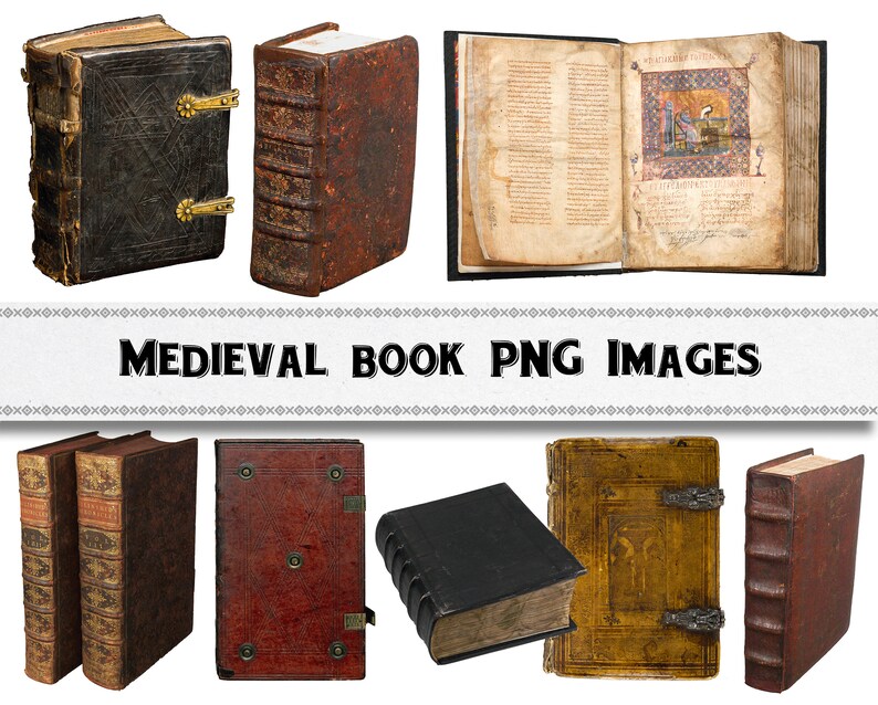 Medieval Book PNG Images / Digital Download / Commercial Use / | Etsy