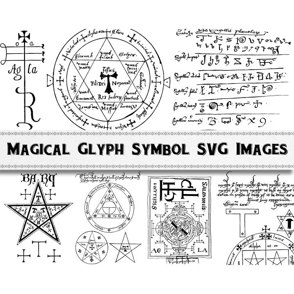 Imágenes de círculos y salas mágicas arcanas / Descarga digital / Uso comercial / Wiccan Clipart