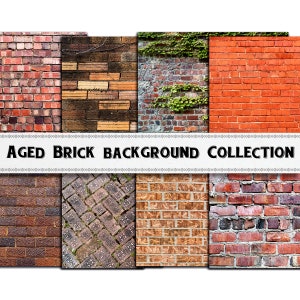 Distressed Brick Images / Digital Download / Commercial Use / Grunge Clipart
