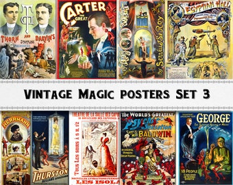 Black Magic Poster Images Set 3 / Digital Download / Commercial Use / Clipart DIY
