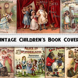 Vintage Children's Book Covers / Digital Download / - Etsy