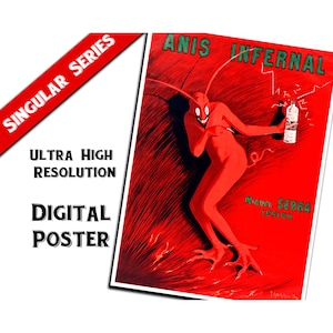 Descarga de carteles publicitarios vintage de la década de 1920 / Ultra alta resolución / Uso de impresión comercial
