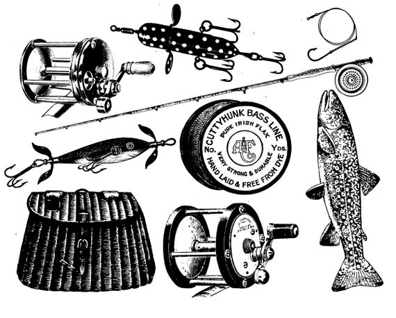 Huge Vintage Fishing SVG Image Collection / Digital Download / Commercial  Use / Anglers Download -  Canada