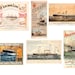 Vintage Ship Travel Poster Images / Steamship Ephemera / Commercial Use ...