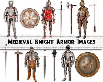 Medieval Knight Images / Digital Download / Commercial Use / Vintage Clipart PNG