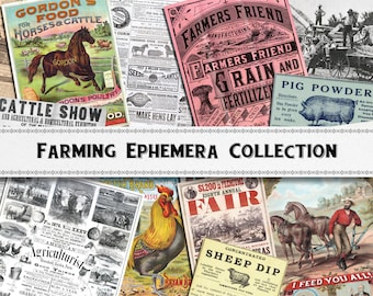Rural Farming Image Collection / Farm Ephemera / Commercial Use / Digital Download