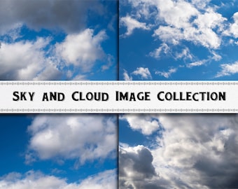 Sky and Cloud Image Collection / Digital Download / Commercial Use / Clipart / Storm Clouds