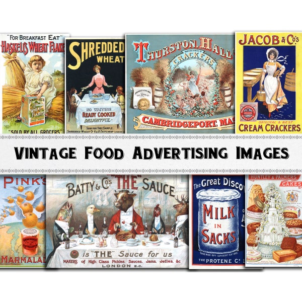 Vintage Food Advertising Images / Digital Download / Commercial Use / Clipart DIY