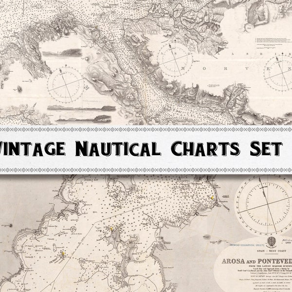 Nautical Chart Etsy