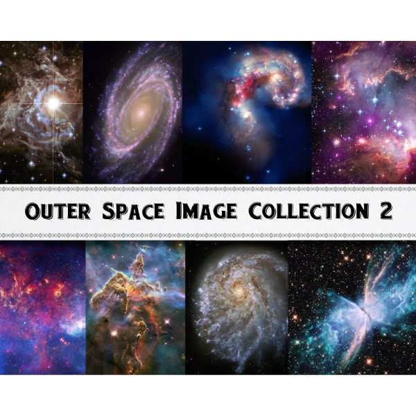 Outer Space Images Set 2 / Digital Download / Commercial Use / Stars Clipart