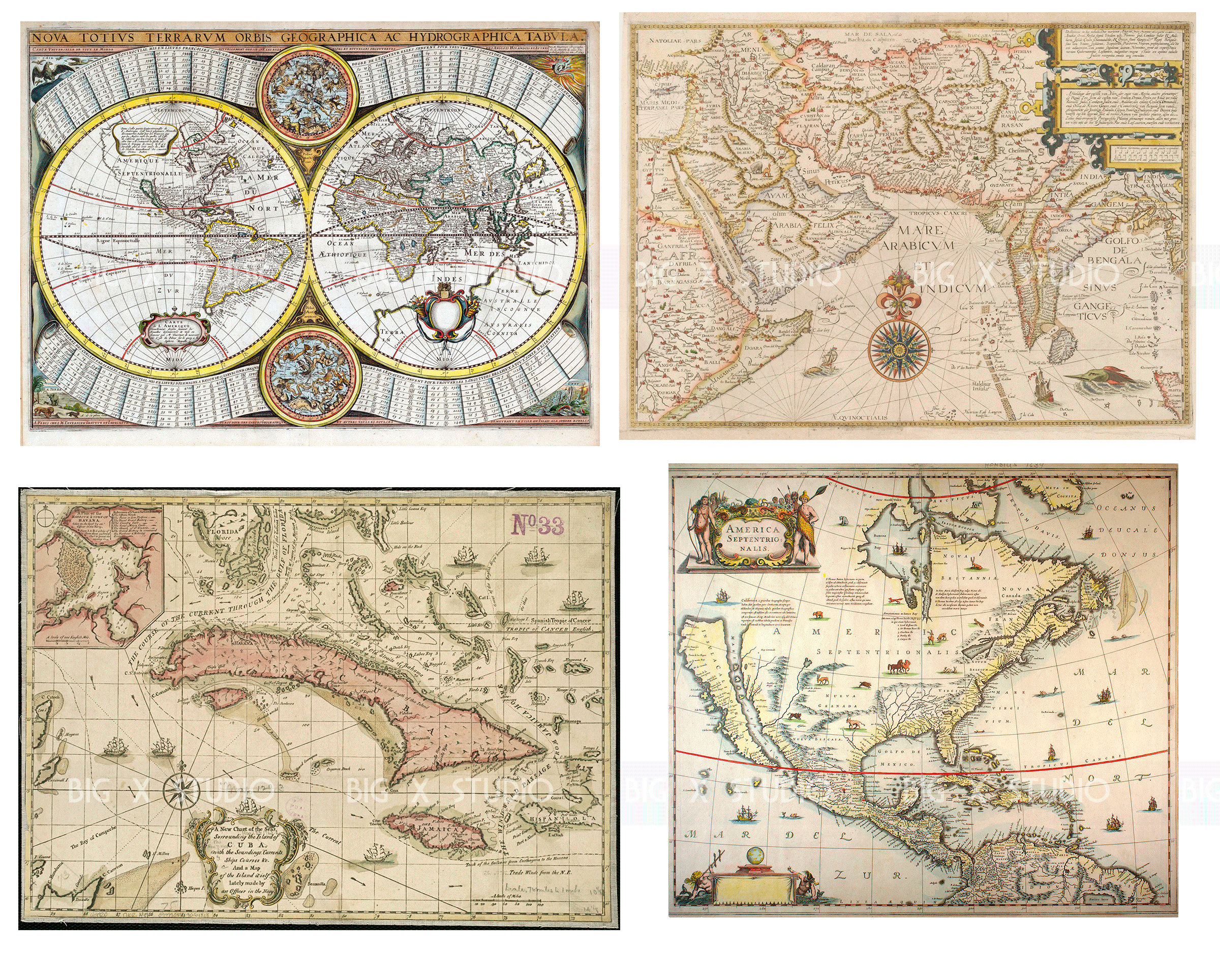 Antique Map Images / Medieval Renaissance Maps / Digital Download ...