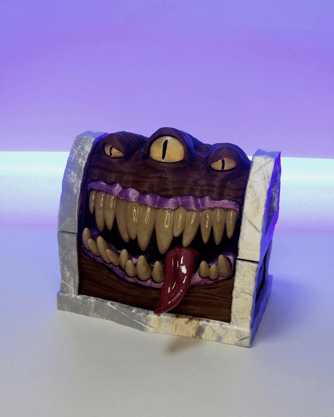 Mimic Box: Handmade Fantasy Desk Storage, Gamer Decor - Etsy