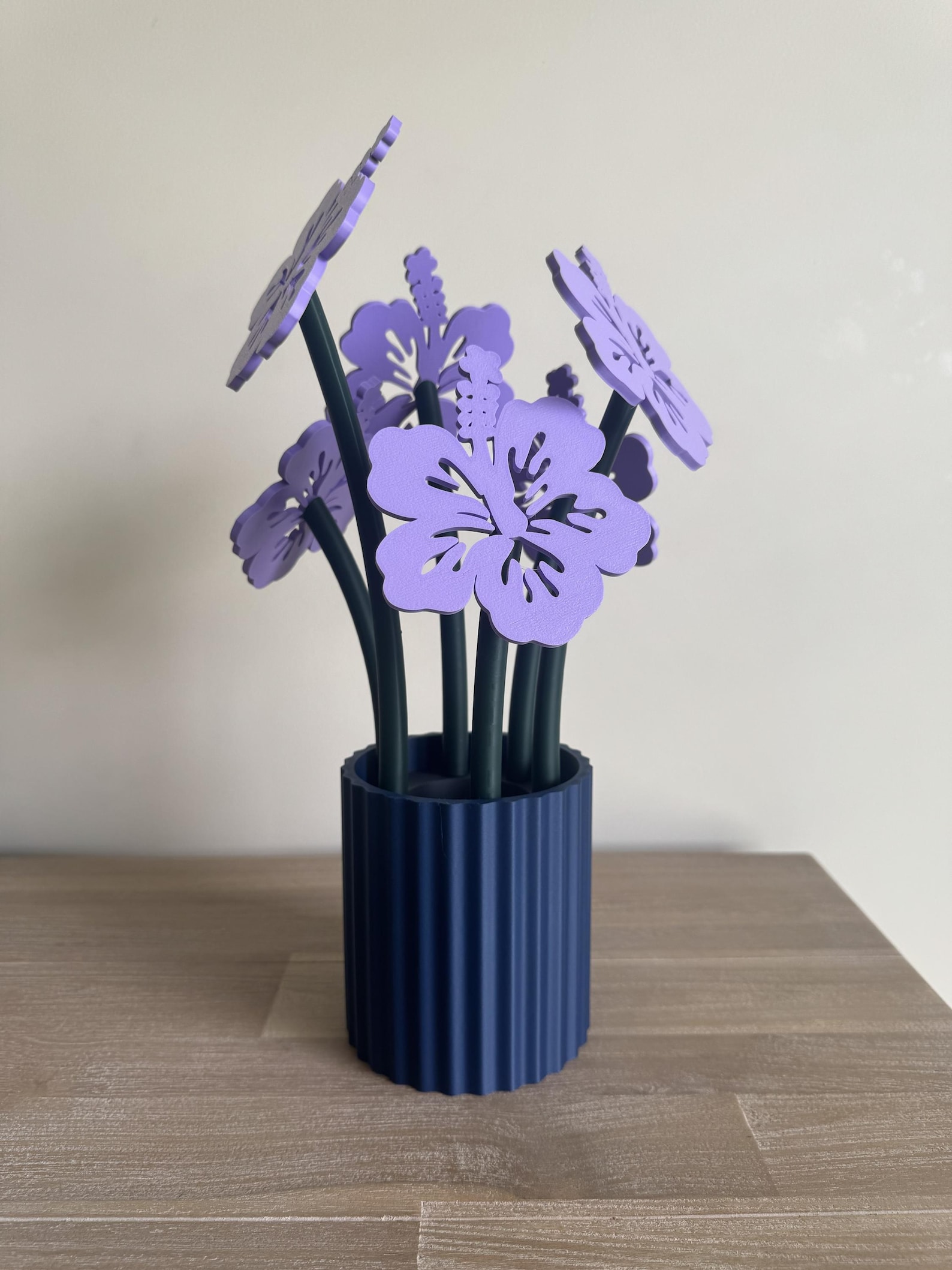 Hibiscus Flower Coaster Vase, Magnetic Coaster Set