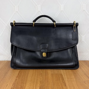Vintage Coach Leather Briefcase - Etsy