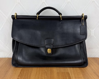 Vintage Coach Beekman 5266 Briefcase Men Black Career Suitcase !no