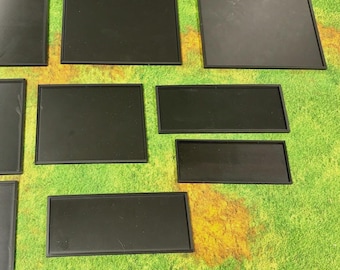 PLA Plastic Movement Trays All Sizes For War Gaming Tabletop Games Fantasy Wargames Old World