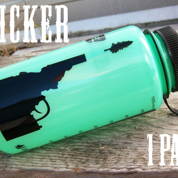 Idaho Tree-Gun Sticker 5.5" - BANANA ink