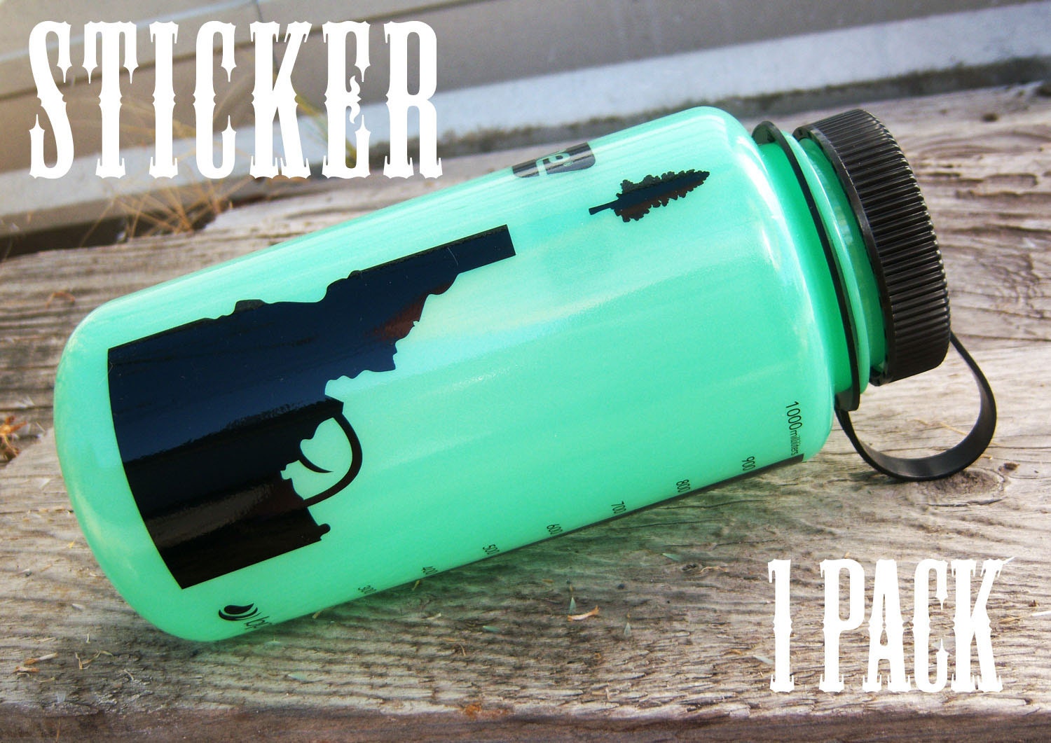 Idaho Tree-Gun Sticker 5.5" - BANANA ink