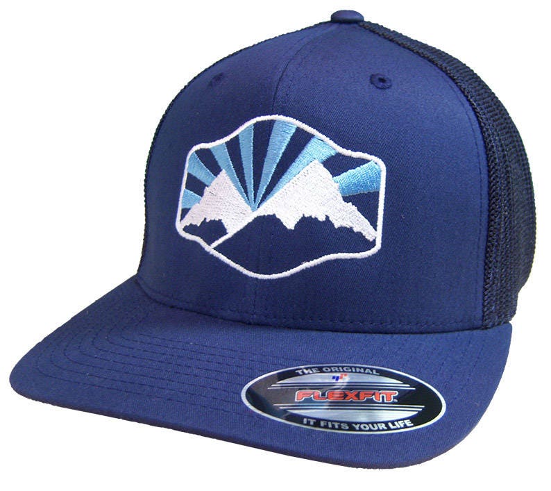 Idaho Mountain Flex-Fit Mesh Back Hat BANANA ink