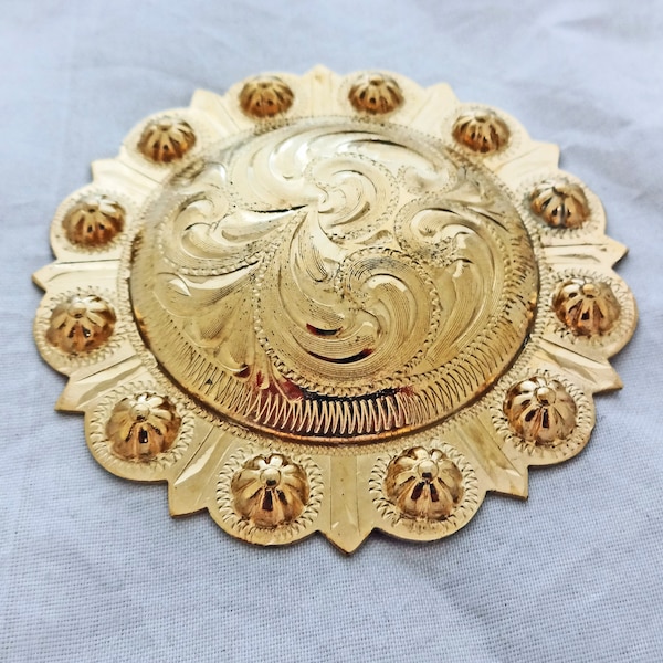 Horse Saddle Conchos Etsy