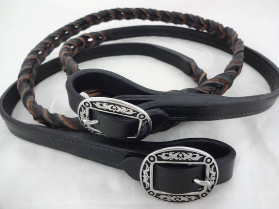 Dos En Noir Weaver Pour Cheval - Col De Poitrine Et Rênes Jeremiah Watt, Style Western