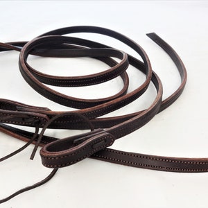 Harnais de la côte ouest, rênes fendues lourdes, double couture en N, bride en cuir marron chocolat, sellerie western pour chevaux, cravates d&#39;eau faites main aux États-Unis