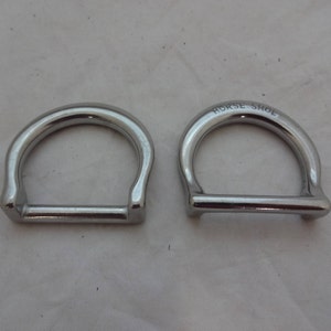 New Pair 1&quot; Jeremiah Watt Stainless Steel Breast Collar Saddle Dees Western Horse Tack Hardware Uptugs