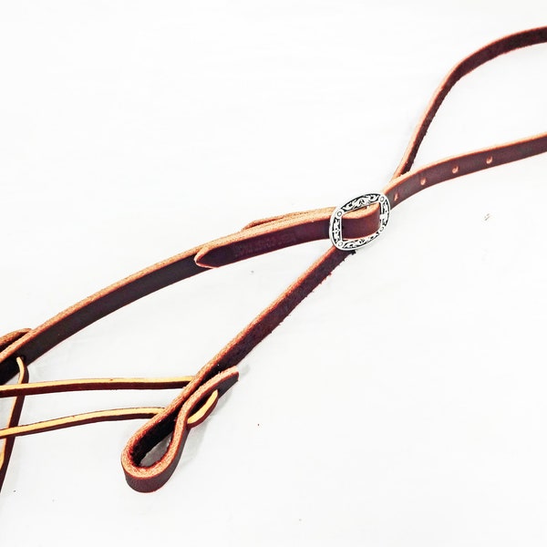 Bosal Hanger Hackamore Hermann Oak Burgundy Latigo Water Ties Jeremiah Watt Buckle Horse Tack Headstall